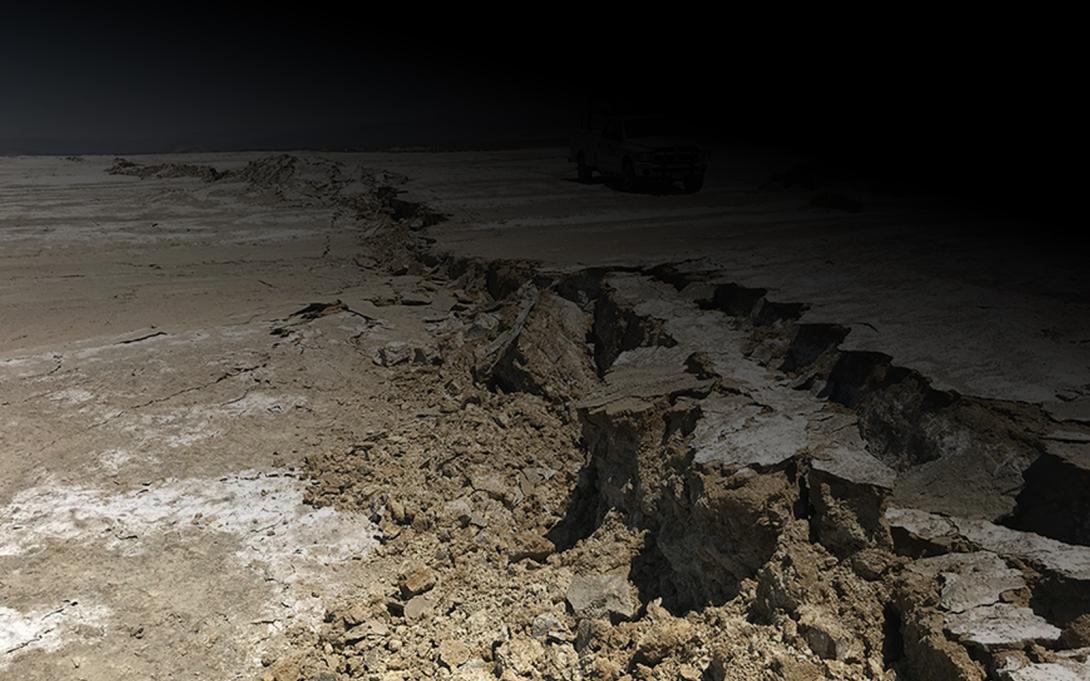 Earthquake damage image