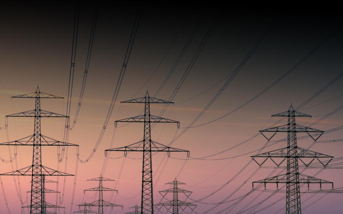 image of electrical towers and power lines