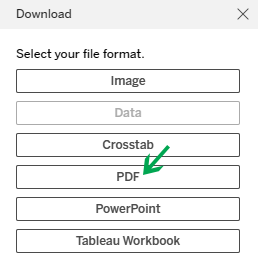 File download format drop down box image